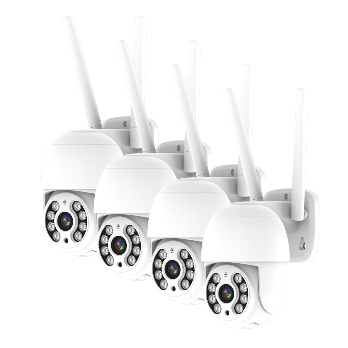 CCTV741 - 4Ch Wireless Ptz Camera, Lcd Nvr Kits