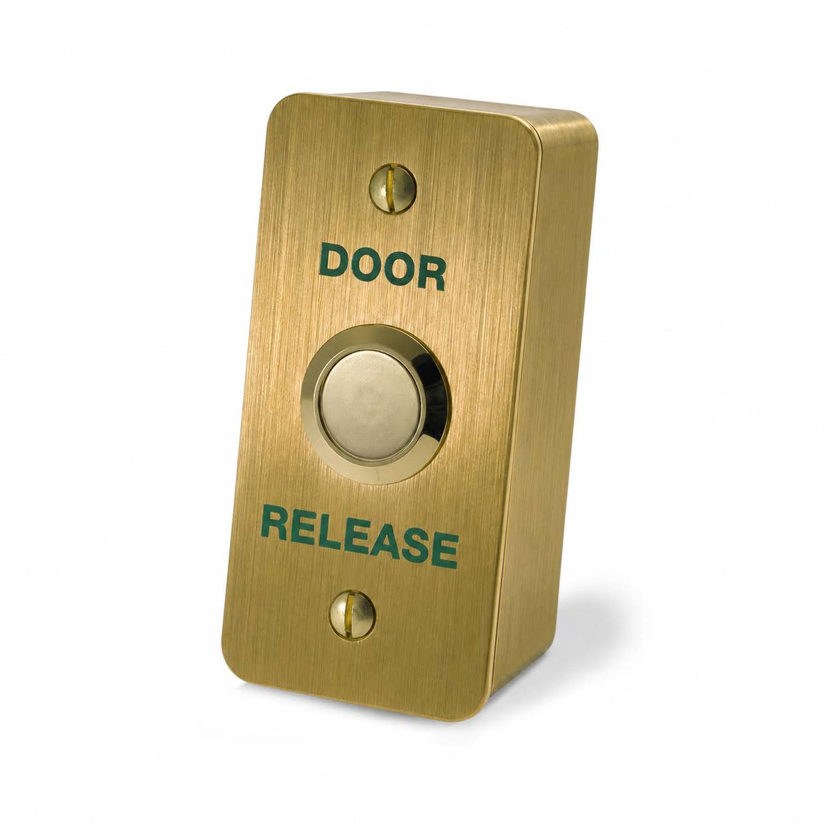 DRB002NS-B-DR - Exit Button in Brushed Brass