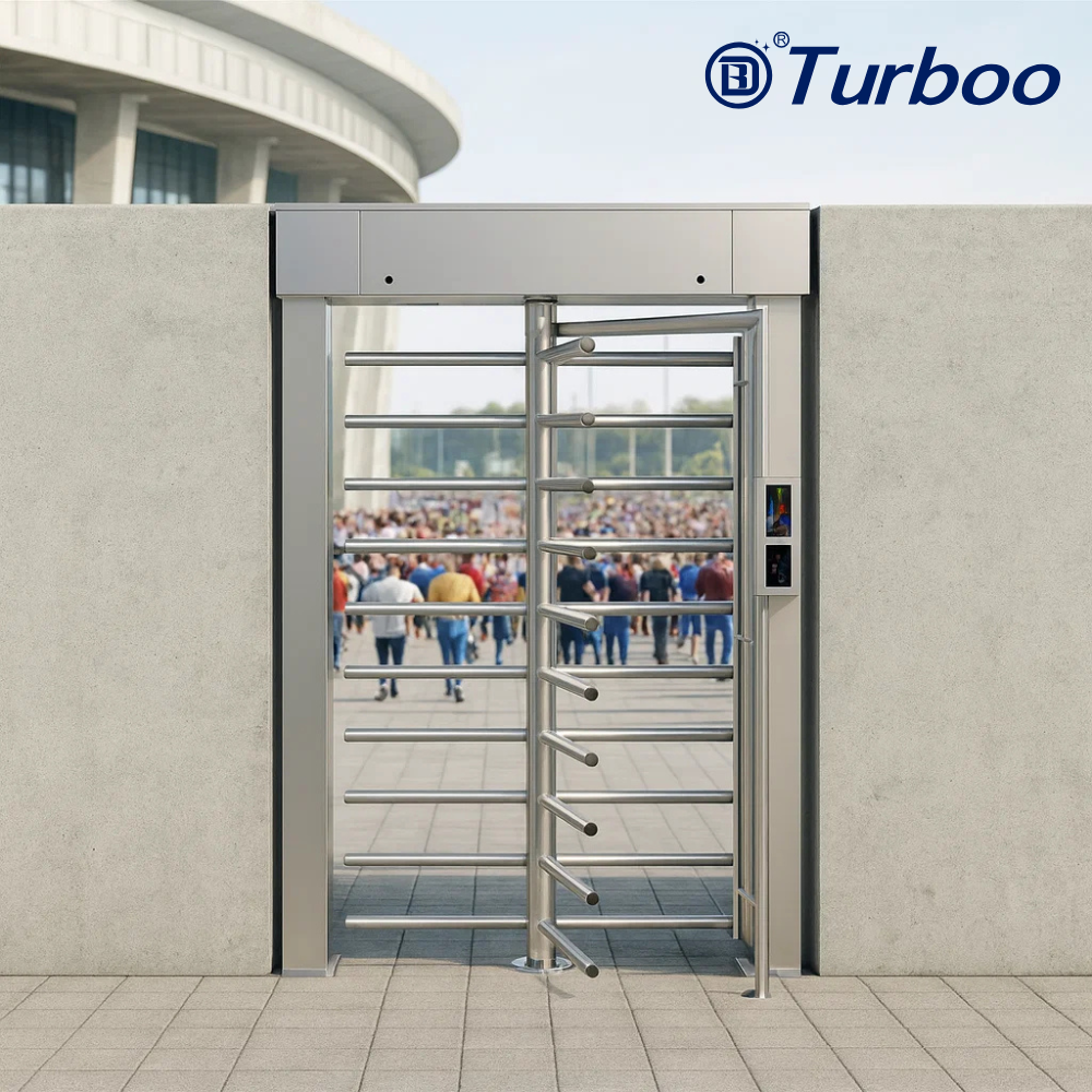 G536-2 - Full Height Turnstile Gate Material Automatic Access Control (Right)