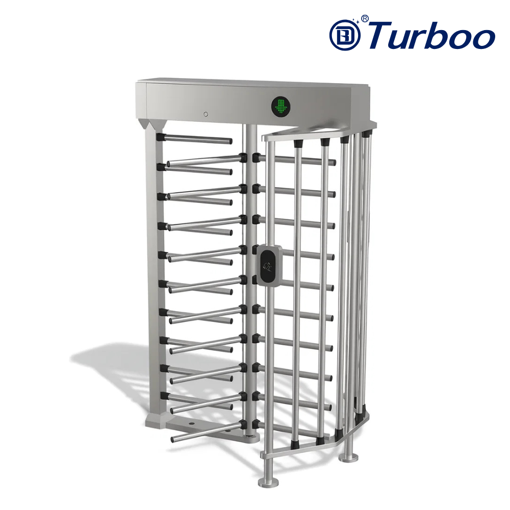 GM537-2 - Stainless Steel Full Height Turnstile Gate + Rfid Qr Reader (Right)