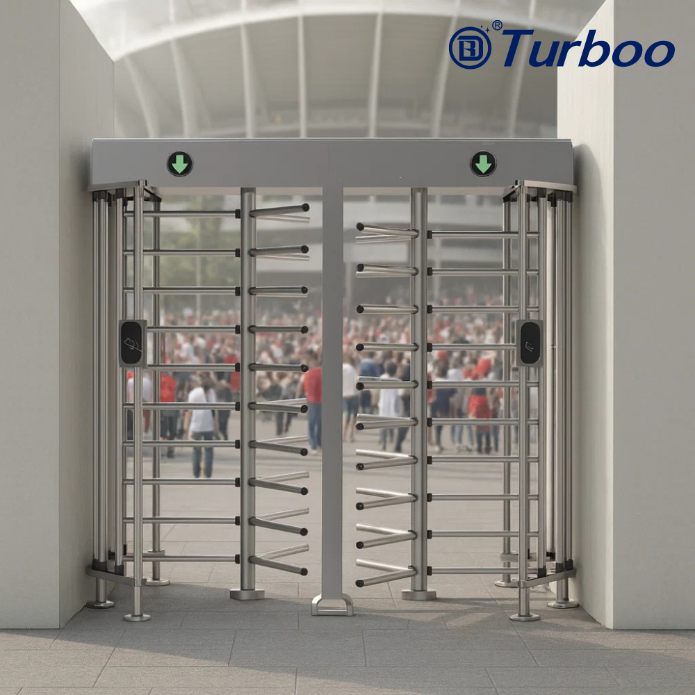 GM537-3 - Portable Full Height Turnstile Gate (Double)