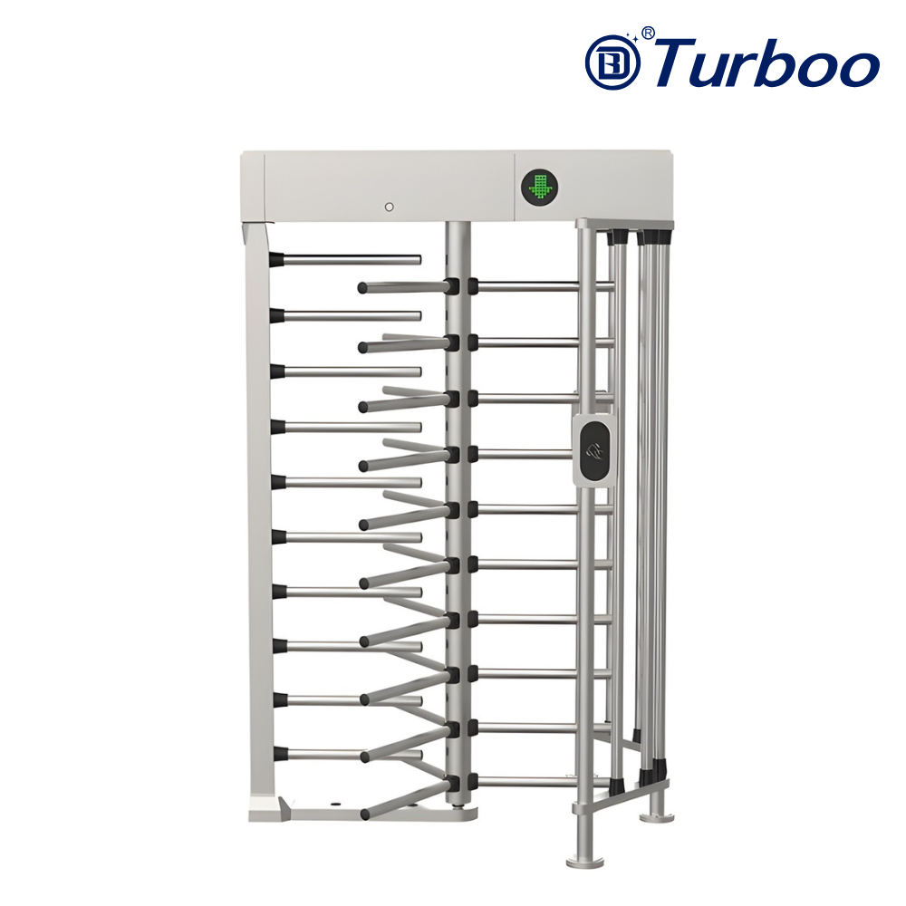 GM537-2 - Stainless Steel Full Height Turnstile Gate + Rfid Qr Reader (Right)